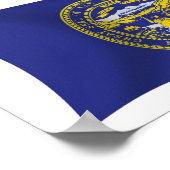 Nebraska Flag Poster Print (Ecke)