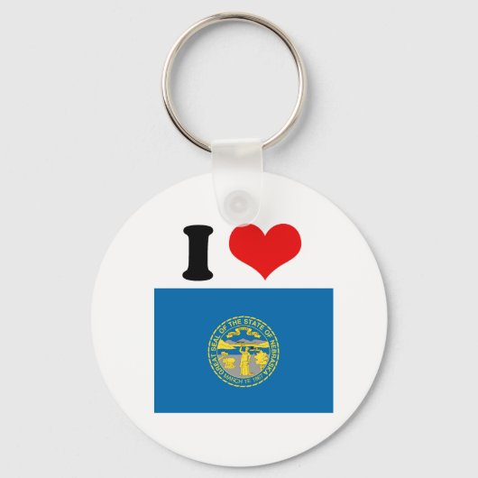 NEBRASKA FLAG SCHLÜSSELANHÄNGER (Vorderseite)