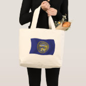 Nebraska Flag Tote Bag Jumbo Stoffbeutel (Vorderseite (Produkt))