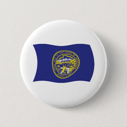 Nebraska-Flagge-Button Button (Vorderseite)