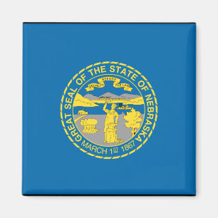 NEBRASKA-FLAGGE MAGNET