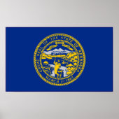 Nebraska-Flagge Poster (Vorne)