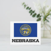 Nebraska-Flagge Postkarte (Stehend Vorderseite)