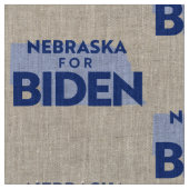 Nebraska für Biden Stoff (Nahaufnahme)