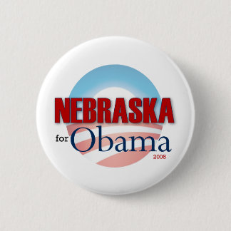 NEBRASKA für Obama Button