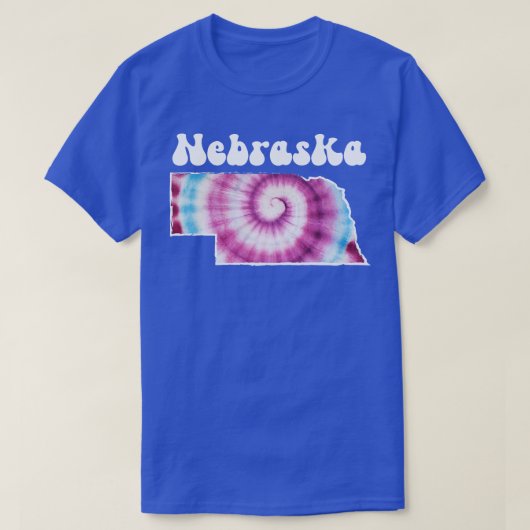 Nebraska-Gefärbte Krawatte T-Shirt (Design vorne)