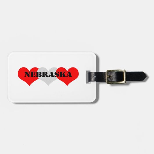 Nebraska Gepäckanhänger (Vorderseite horizontal)