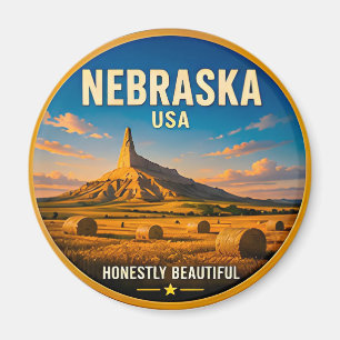 Nebraska Golden Plains Erlebnis 🟡 Magnet