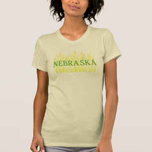 Nebraska Grassland Typografie Rustikales Tallgra T-Shirt