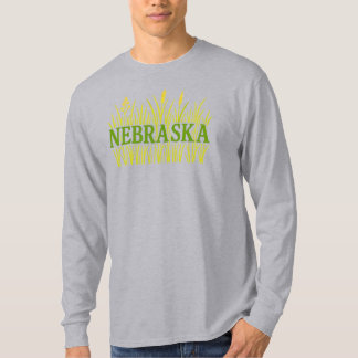 Nebraska Grassland Typografie | Rustikales Tallgra T-Shirt