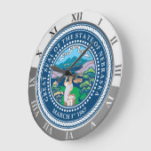 Nebraska Große Wanduhr (Winkel)