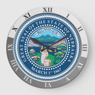Nebraska Große Wanduhr