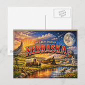 Nebraska Grußpostkarte Postkarte (Vorne/Hinten)