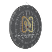 Nebraska Haymakers Dart Board Dartscheibe (Vorderseite Links)
