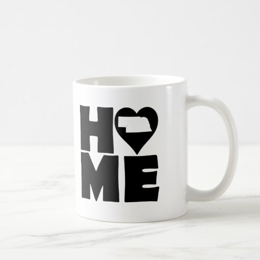 Nebraska Home Heart State Mug oder Travel Mug Kaffeetasse (Rechts)