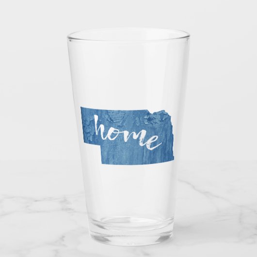 Nebraska Home Holzmaserung Glas (Vorderseite)