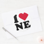 NEBRASKA - "I LIVE NE" "I LIVE NEBRASKA" RUNDER AUFKLEBER (Umschlag)