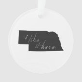 Nebraska I mögen es hier Ornament (Vorderseite)