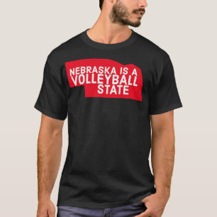 Nebraska ist ein Volleyball Staat TShirt