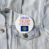 NEBRASKA ist TRUMPF-LAND Kampagnen-Knopf Button (Beispiel)