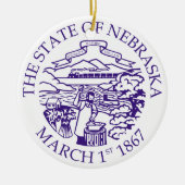 Nebraska Keramik Ornament (Vorne)