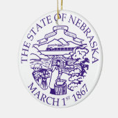 Nebraska Keramik Ornament (Links)