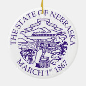 Nebraska Keramik Ornament (Hinten)