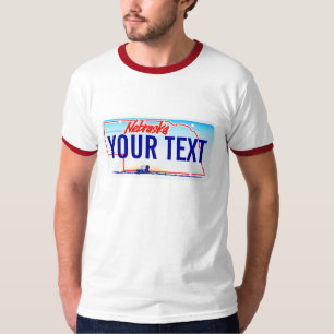 Nebraska-Kfz-Kennzeichen T-Shirt