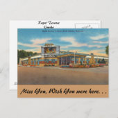 Nebraska, Königliche Terrasse, Peony Park, Omaha Postkarte (Vorne/Hinten)