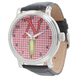 Nebraska Ladys Black Leather Watch Armbanduhr