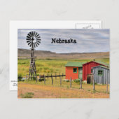 Nebraska Landschaft Foto Postkarte (Vorne/Hinten)