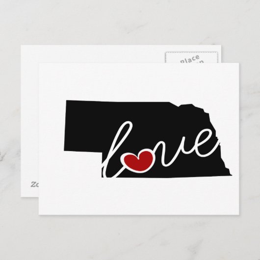 Nebraska-Liebe! Geschenke für NE-Liebhaber Postkarte (Vorne/Hinten)