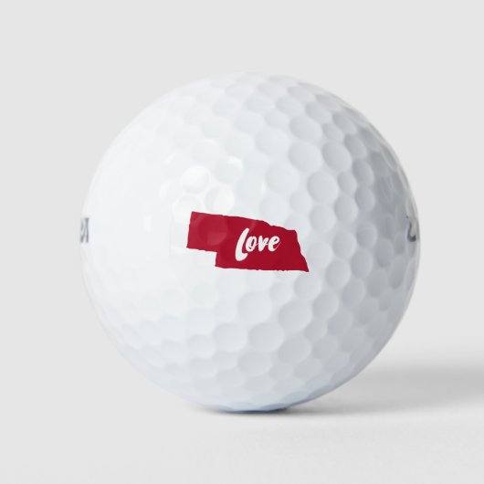 Nebraska-Liebe Golfball (Vorderseite)