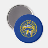 Nebraska Magnet (Vorderseite/Rückseite)