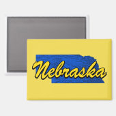 Nebraska Magnet (Vorderseite/Rückseite)