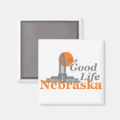 NEBRASKA MAGNET (Vorderseite/Rückseite)