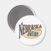 Nebraska Magnet (Vorderseite/Rückseite)