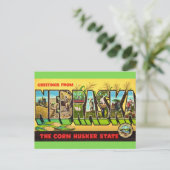 Nebraska-Mais-Postkarte Postkarte (Stehend Vorderseite)