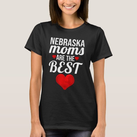 Nebraska-Mamas sind die besten Mamas T-Shirt (Vorderseite)