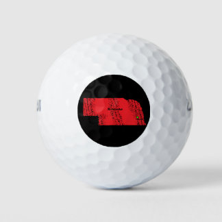 NEBRASKA MAP GOLFBALL