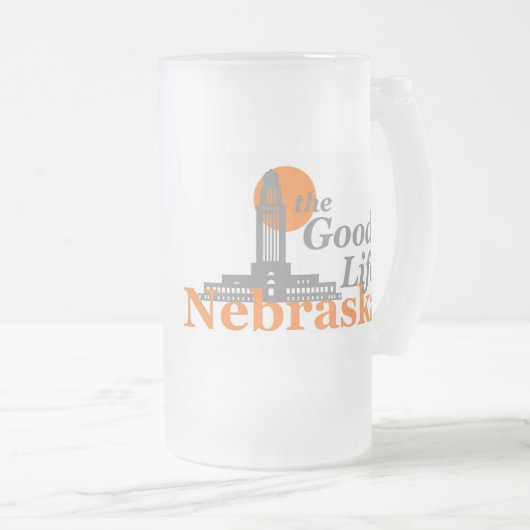 NEBRASKA MATTGLAS BIERGLAS (VorderseiteRechts)