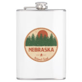 Nebraska-Nationalwald Flachmann (Vorderseite)