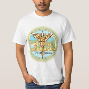 Nebraska Nurse Caduceus T-Shirt