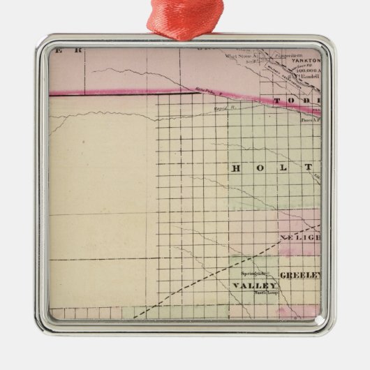 Nebraska Ornament Aus Metall (Vorne)