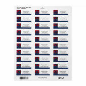 Nebraska Overalls Buffalo Karierte Rücksendeadress (Vorne)