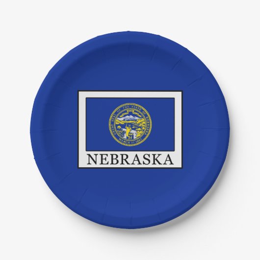 Nebraska Pappteller (Vorderseite)