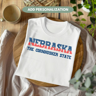 Nebraska Patriotisch Der Cornhusker-Staat Benutzer T-Shirt