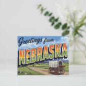 Nebraska Planwagenfeld Postkarte (Stehend Vorderseite)