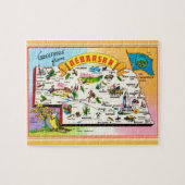 Nebraska Postcard Karte Jigsaw Puzzle (Horizontal)