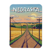  Nebraska Postcard Magnet (Vertikal)